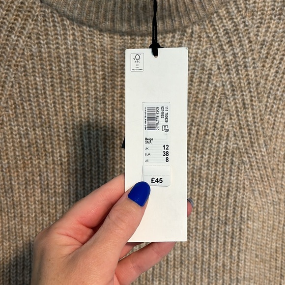 NWT River Island Mixed Media Sweater - Picture 7 of 14